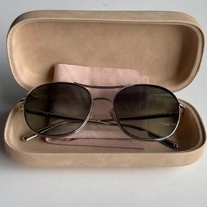 NWOT Chloe Silver Aviator Sunglasses